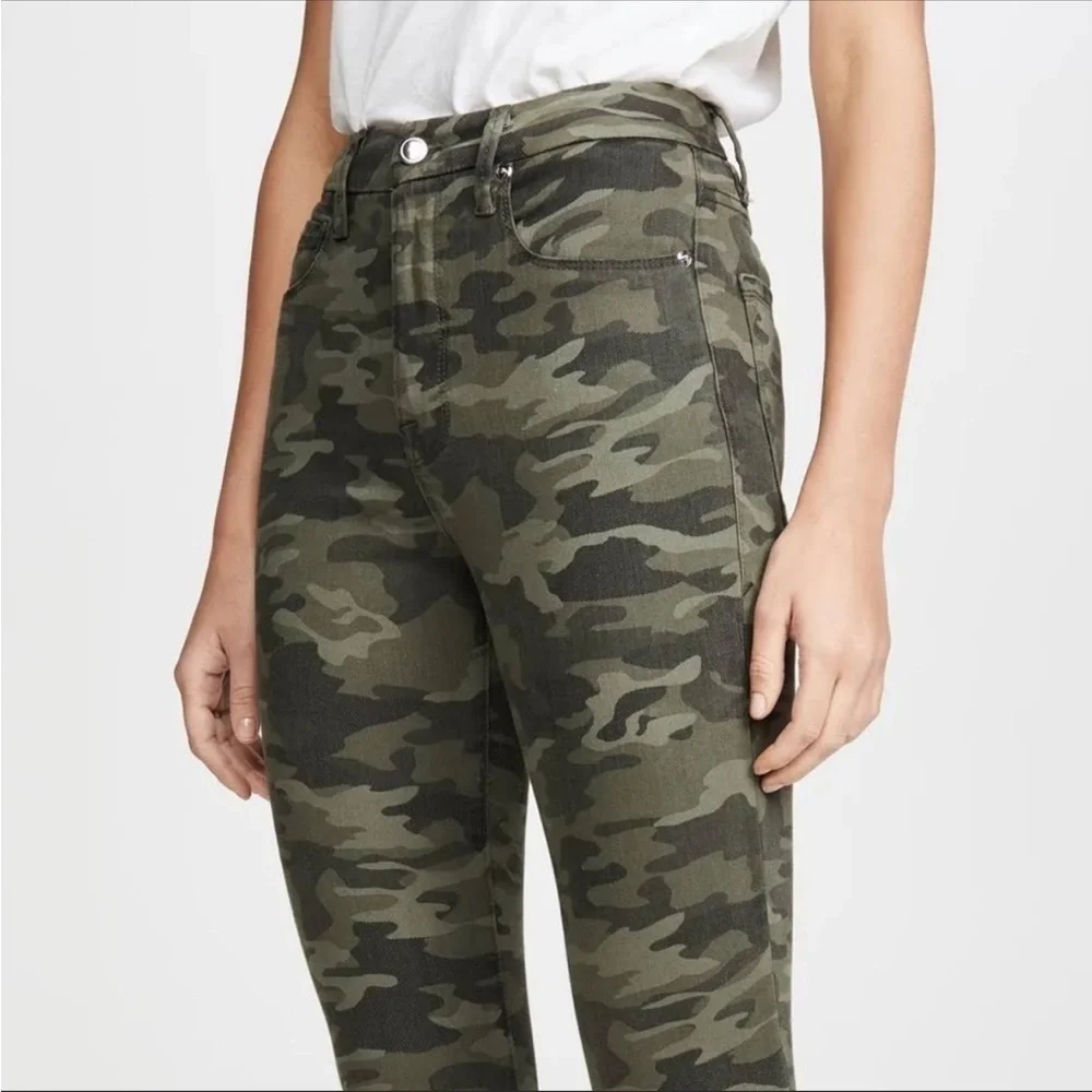 Good American Good Waist High Rise Camo Skinny Jeans - Picture 13 of 16
